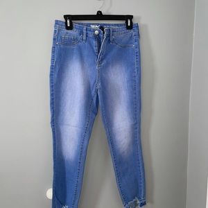 High rise jegging crop